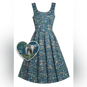 Dolly and Dotty UK Amanda Safari Animals swing dress - 4